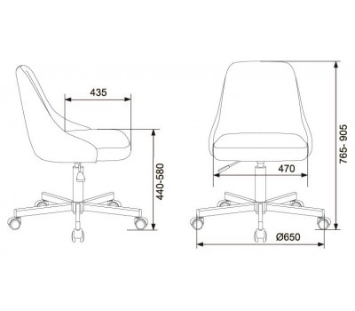 Кресло Бюрократ CH-340M серо-голубой Light-28 крестовина металл