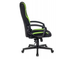 Кресло игровое Zombie 9 черный/салатовый текстиль/эко.кожа крестовина пластик-foto3
