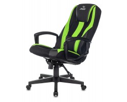 Кресло игровое Zombie 9 черный/салатовый текстиль/эко.кожа крестовина пластик-foto6