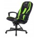 Кресло игровое Zombie 9 черный/салатовый текстиль/эко.кожа крестовина пластик