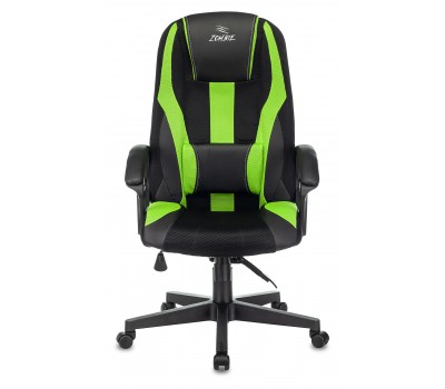 Кресло игровое Zombie 9 черный/салатовый текстиль/эко.кожа крестовина пластик