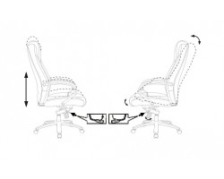 Кресло руководителя Бюрократ T-9923SL черный кожа крестовина металл хром-foto8