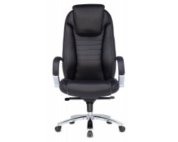 Кресло руководителя Бюрократ T-9923SL черный кожа крестовина металл хром-foto3