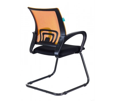 Кресло Бюрократ CH-695N-AV оранжевый TW-38-3 сиденье черный TW-11 полозья металл черный