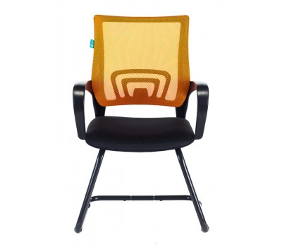 Кресло Бюрократ CH-695N-AV оранжевый TW-38-3 сиденье черный TW-11 полозья металл черный