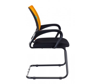 Кресло Бюрократ CH-695N-AV оранжевый TW-38-3 сиденье черный TW-11 полозья металл черный