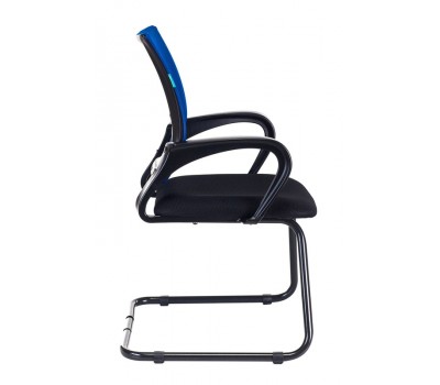 Кресло Бюрократ CH-695N-AV синий TW-05 сиденье черный TW-11 сетка/ткань полозья металл черный