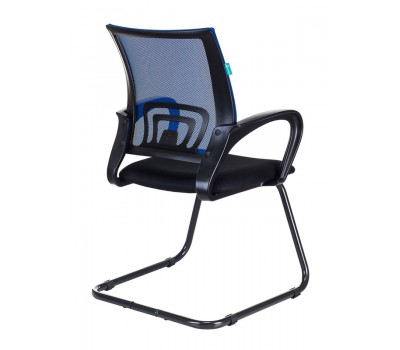 Кресло Бюрократ CH-695N-AV синий TW-05 сиденье черный TW-11 сетка/ткань полозья металл черный