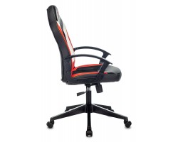 Кресло игровое Zombie 11 черный/красный текстиль/эко.кожа крестовина пластик-foto3