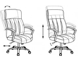 Кресло руководителя Бюрократ T-8000SL черный эко.кожа крестовина металл хром-foto5