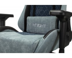 Кресло игровое Zombie VIKING 7 KNIGHT Fabric голубой текстиль/эко.кожа с подголов. крестовина металл-foto9