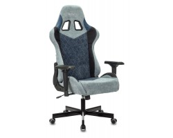 Кресло игровое Zombie VIKING 7 KNIGHT Fabric голубой текстиль/эко.кожа с подголов. крестовина металл-foto12