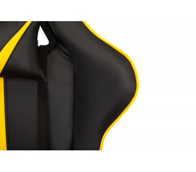 Кресло игровое Zombie A4 черный/желтый эко.кожа с подголов. крестовина пластик