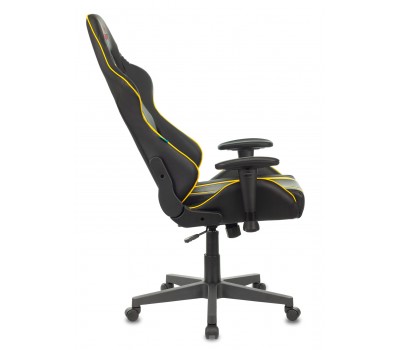 Кресло игровое Zombie A4 черный/желтый эко.кожа с подголов. крестовина пластик