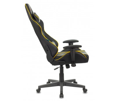 Кресло игровое Zombie A4 черный/желтый эко.кожа с подголов. крестовина пластик