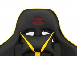 Кресло игровое Zombie A4 черный/желтый эко.кожа с подголов. крестовина пластик-foto6