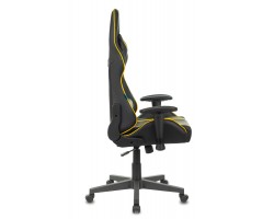 Кресло игровое Zombie A4 черный/желтый эко.кожа с подголов. крестовина пластик-foto3