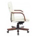 Кресло руководителя Бюрократ T-9927WALNUT-LOW слоновая кость кожа низк.спин. крестовина металл/дерево