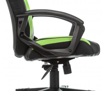 Кресло игровое Zombie VIKING-9 черный/салатовый текстиль/эко.кожа крестовина пластик Кресло игровое Zombie VIKING-9 черный/салатовый текстиль/эко.кожа крестовина пластик