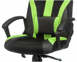 Кресло игровое Zombie VIKING-9 черный/салатовый текстиль/эко.кожа крестовина пластик-foto6
