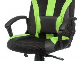 Кресло игровое Zombie VIKING-9 черный/салатовый текстиль/эко.кожа крестовина пластик-foto6