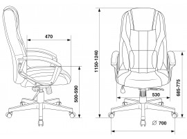 Кресло игровое Zombie VIKING-9 черный/салатовый текстиль/эко.кожа крестовина пластик-foto7