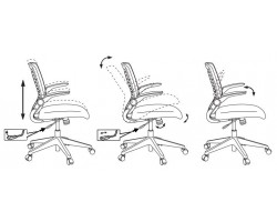 Кресло Бюрократ CH-495 черный TW-01 Neo сетка/ткань крестовина пластик-foto6