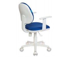 Кресло детское Бюрократ CH-W356AXSN темно-синий 15-10 крестовина пластик пластик белый-foto4