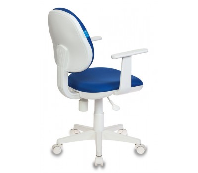 Кресло детское Бюрократ CH-W356AXSN темно-синий 15-10 крестовина пластик пластик белый