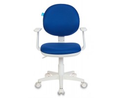 Кресло детское Бюрократ CH-W356AXSN темно-синий 15-10 крестовина пластик пластик белый-foto2