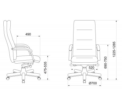 Кресло руководителя Бюрократ T-9927WALNUT горчичный кожа крестовина металл/дерево