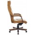 Кресло руководителя Бюрократ T-9927WALNUT горчичный кожа крестовина металл/дерево