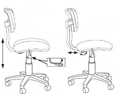 Кресло детское Бюрократ CH-W299 салатовый TW-03A TW-18 сетка/ткань крестовина пластик пластик белый