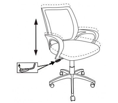 Кресло Бюрократ CH-695NLT оранжевый TW-38-3 сиденье черный TW-11 сетка/ткань крестовина пластик