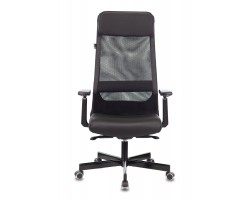 Кресло руководителя Бюрократ T-995 черный TW-01 эко.кожа/сетка с подголов. крестовина металл черный-foto2