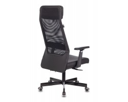 Кресло руководителя Бюрократ T-995 черный TW-01 эко.кожа/сетка с подголов. крестовина металл черный-foto4