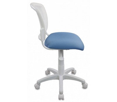 Кресло детское Бюрократ CH-W296NX белый TW-15 сиденье голубой 26-24 сетка/ткань крестовина пластик пластик белый