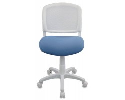 Кресло детское Бюрократ CH-W296NX белый TW-15 сиденье голубой 26-24 сетка/ткань крестовина пластик пластик белый-foto2