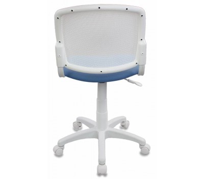 Кресло детское Бюрократ CH-W296NX белый TW-15 сиденье голубой 26-24 сетка/ткань крестовина пластик пластик белый