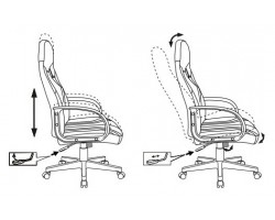 Кресло игровое Zombie RUNNER черный/красный текстиль/эко.кожа крестовина пластик-foto7