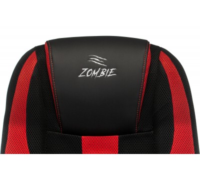 Кресло игровое Zombie 9 черный/красный текстиль/эко.кожа крестовина пластик Кресло игровое Zombie 9 черный/красный текстиль/эко.кожа крестовина пластик