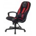 Кресло игровое Zombie 9 черный/красный текстиль/эко.кожа крестовина пластик