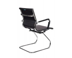 Кресло Бюрократ CH-883-LOW-V черный эко.кожа низк.спин. полозья металл хром-foto4