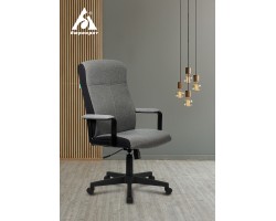 Кресло руководителя Бюрократ DOMINUS серый 10-128 крестовина пластик-foto5