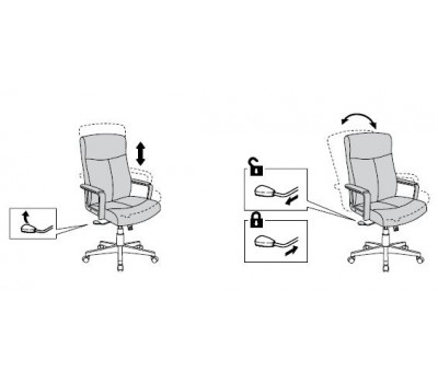 Кресло руководителя Бюрократ DOMINUS серый 10-128 крестовина пластик