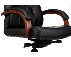 Кресло руководителя Бюрократ T-9928WALNUT черный кожа крестовина металл/дерево-foto5