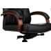 Кресло руководителя Бюрократ T-9928WALNUT черный кожа крестовина металл/дерево