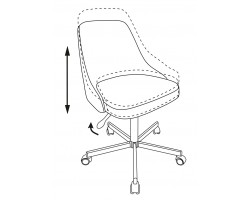 Кресло Бюрократ CH-340M серый 38-404 крестовина металл-foto7