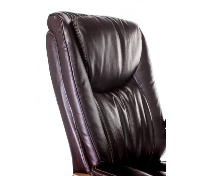 Кресло руководителя Бюрократ T-9914 коричневый рец.кожа/кожзам крестовина пластик пластик золото