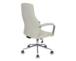 Кресло руководителя Бюрократ T-703SL молочный эко.кожа крестовина металл хром-foto4